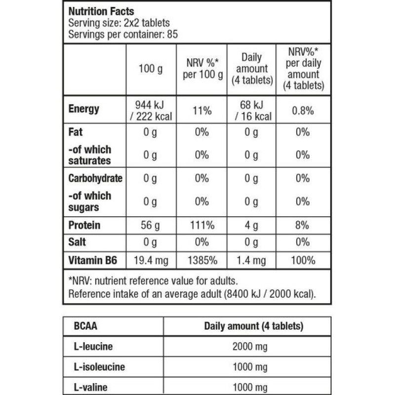 Амінокислота BCAA для спорту BioTechUSA BCAA + B6 340 Tabs