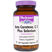 Мультивитамины Bluebonnet Nutrition Beta Carotene, C, E Plus Selenium 120 Veg Caps BLB0322