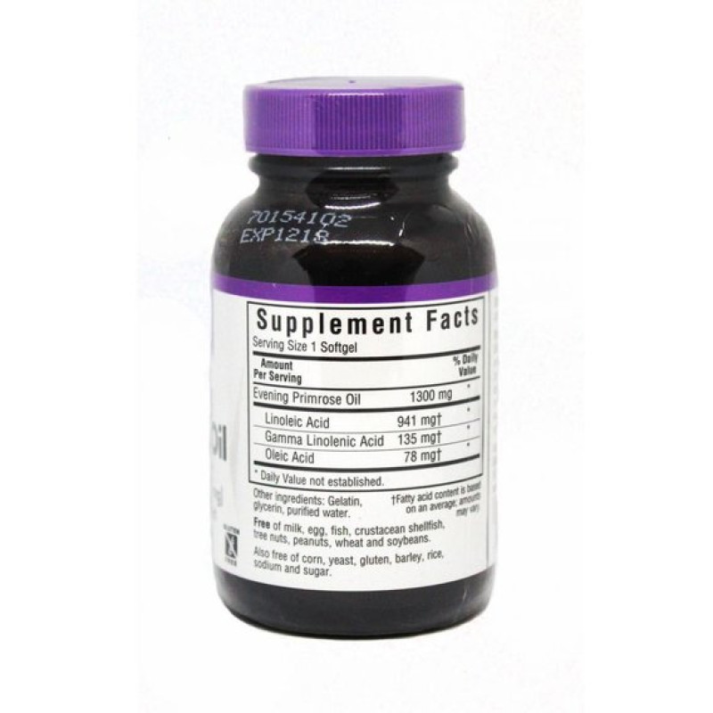 Олія вечірньої примули Bluebonnet Nutrition Evening Primrose Oil 1300 mg 30 Softgels
