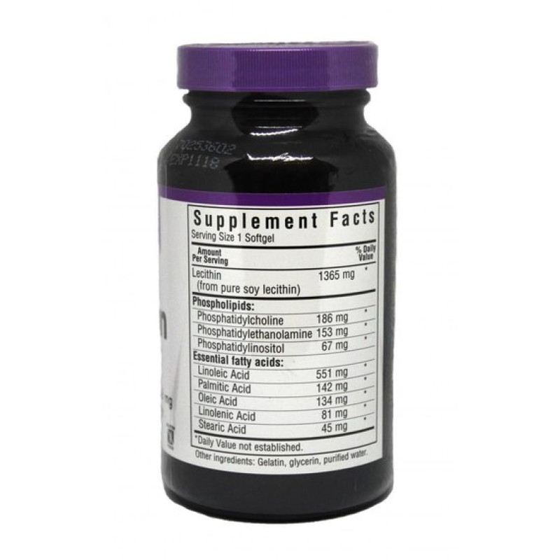 Лецитин Bluebonnet Nutrition Natural Lecithin 1365 mg 90 Caps