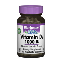 Витамин D Bluebonnet Nutrition Vitamin D3 1000IU 90 Veg Caps