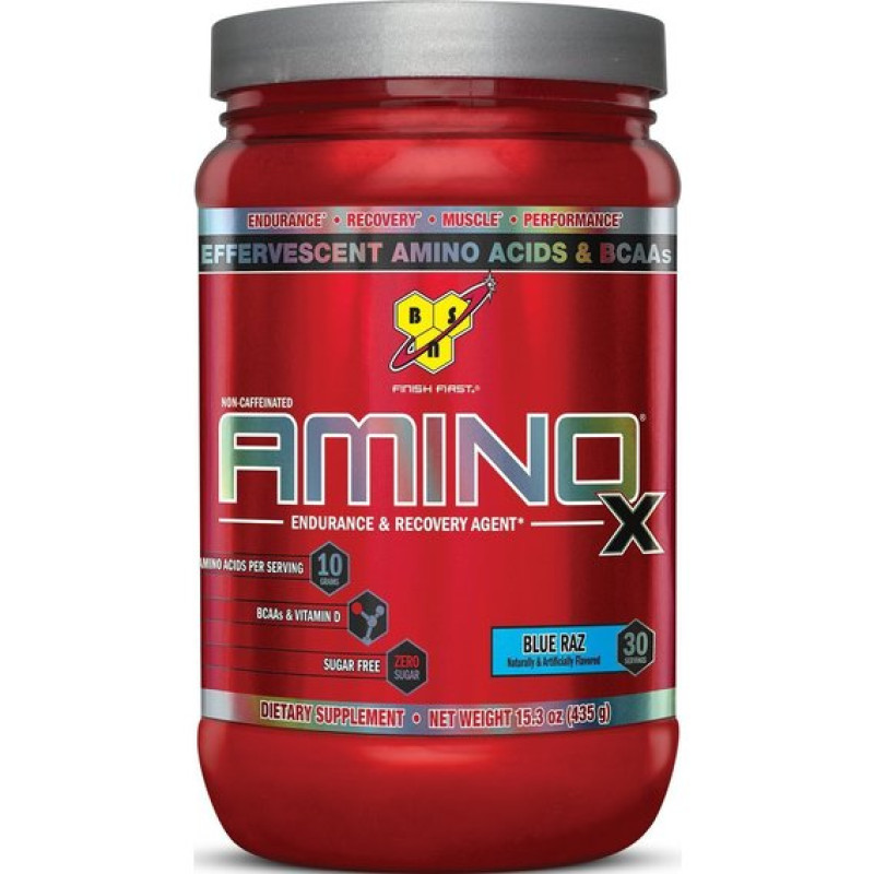 Амінокомплекс для спорту BSN Amino X 435 g /30 servings/ Blue Raspberry
