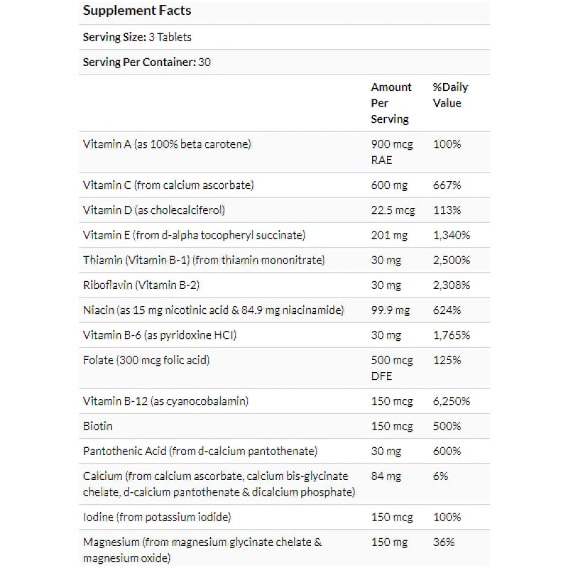 Комплекс для профилактики работы сердца Carlson Labs Cardio Complete, Advanced Cardiovascular Multi 90 Tabs CAR-42000
