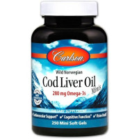 Жир із печінки тріски Carlson Labs Cod Liver Oil Minis 250 Mini Soft Gels