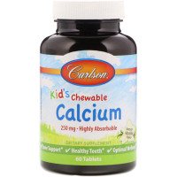 Мікроелемент Кальцій Carlson Labs Kid's Chewable Calcium 60 Tabs Vanilla