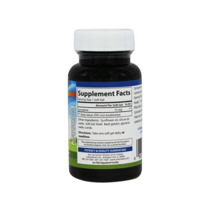 Ликопин Carlson Labs Lycopene 15 mg 60 Soft Gels CAR-08716