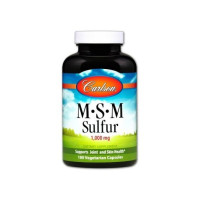 Препарат для суставов и связок Carlson Labs MSM Sulfur 1000 mg 180 Veg Caps