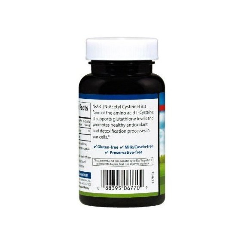 Ацетилцистеин Carlson Labs N-A-C 500 mg 60 Caps
