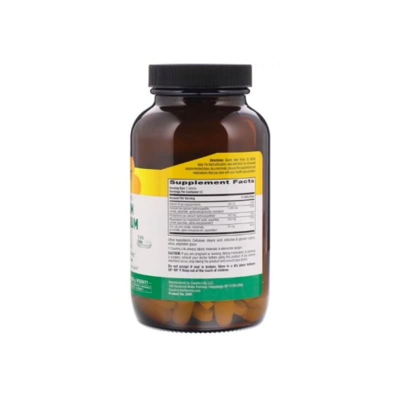 Мультимінеральний комплекс Country Life Target-Mins Calcium Magnesium Zinc 180 Tabs