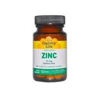Микроэлемент Цинк Country Life Zinc Chelated 50 mg 100 Tabs