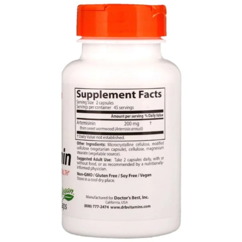 Полин Doctor's Best Artemisinin 100 mg 90 Veg Caps