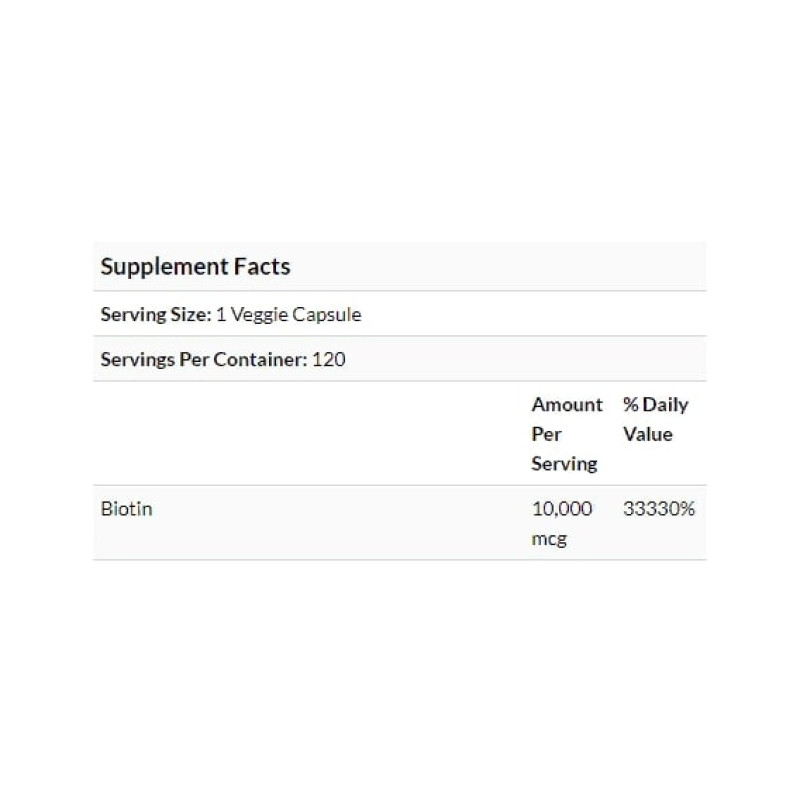 Біотин Doctor's Best Biotin 10000 mcg 120 Veg Caps DRB-00373
