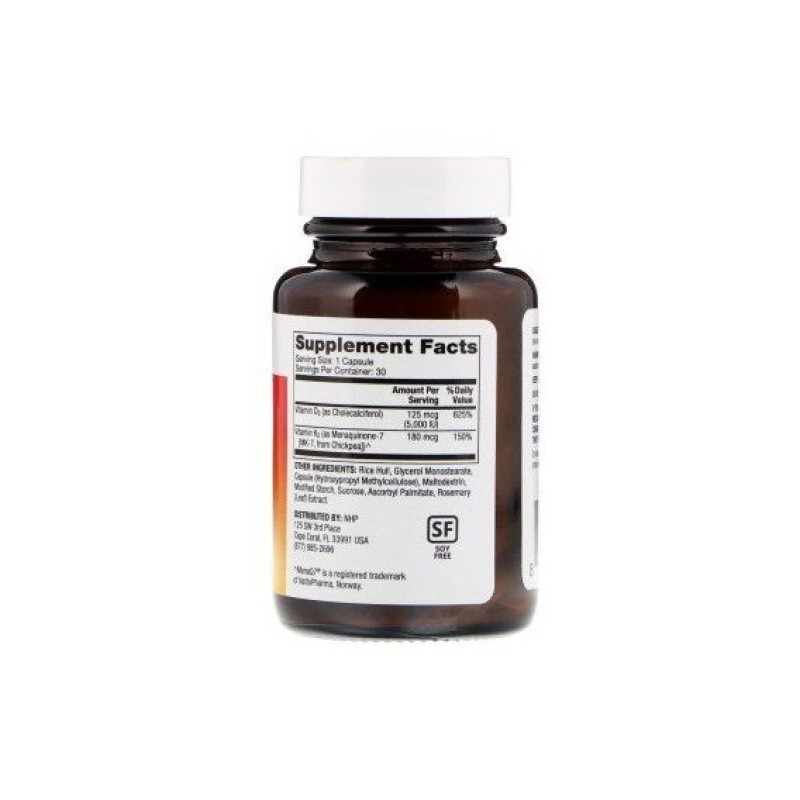 Вітамін D Dr. Mercola Vitamins D3 & K2 5000 IU 30 Caps
