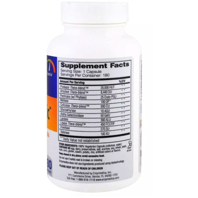 Травні ферменти Enzymedica Digest Basic, Essential Enzyme Formula 180 Caps EZ29011