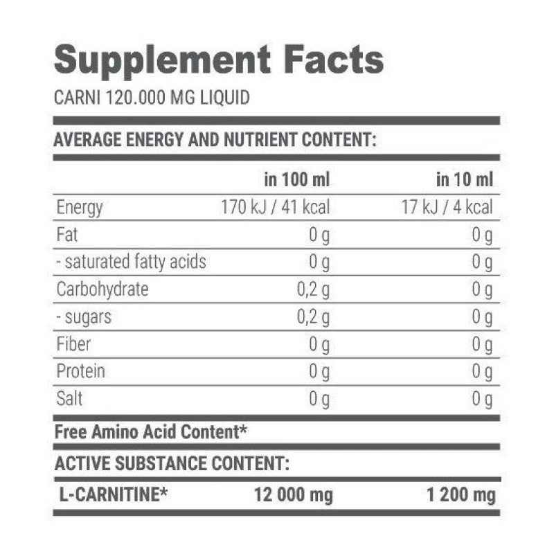 Жироспалювач для спорту Extrifit Carni Liquid 120000 1000 ml /100 servings/ Mandarin