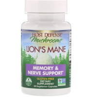 Комплекс для профилактики работы головного мозга Fungi Perfecti Lion's Mane Memory & Nerve Support 30 Caps FPI-03161