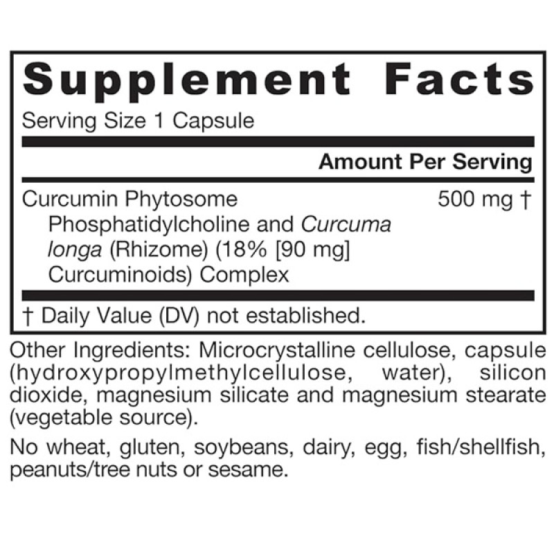 Куркума Jarrow Formulas Curcumin Phytosome Meriva 500 mg 120 Veg Caps