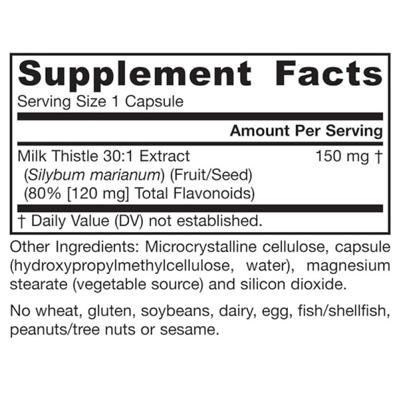 Розторопша Jarrow Formulas Milk Thistle 150 mg 100 Caps