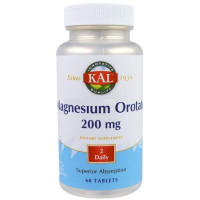 Мікроелемент Магній KAL Magnesium Orotate 200 mg 60 Tabs CAL-71060