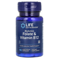 Вітамін Б12 Life Extension BioActive Folate & Vitamin B12 90 Veg Caps