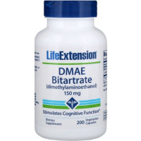 Диметиламиноэтанол Life Extension DMAE Bitartrate 150 mg 200 Veg Caps