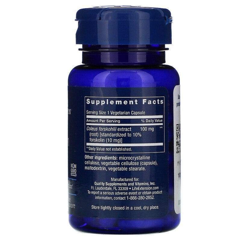 Екстракт для схуднення Life Extension Forskolin 10 mg 60 Veg Caps LEX-15446