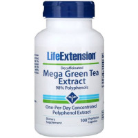 Зелений чай Life Extension Mega Green Tea Extract Decaffeinated 100 Veg Caps