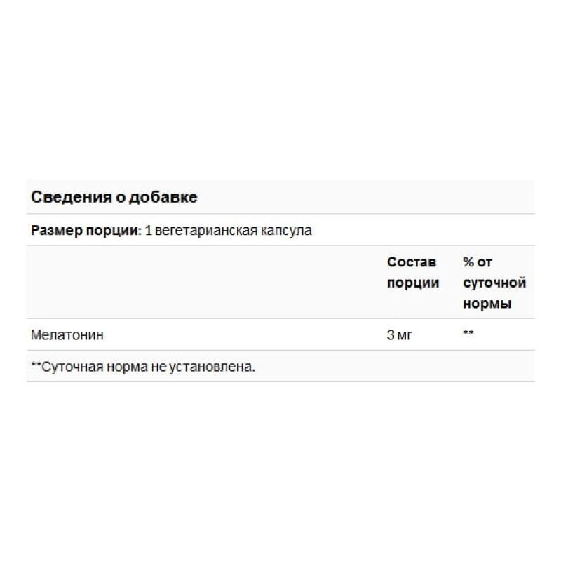 Мелатонін для сну Life Extension Melatonin 3 mg 60 Veg Caps LEX-33006
