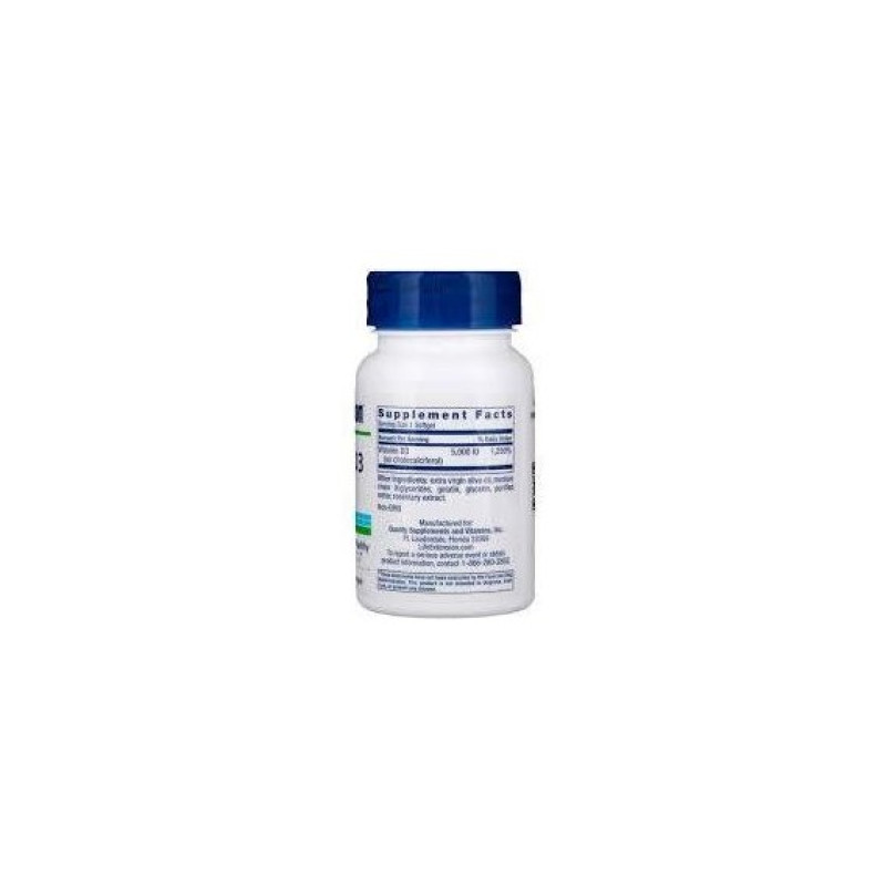 Вітамін D Life Extension Vitamin D3 5000 IU 60 Softgels