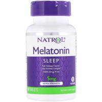 Мелатонін для сну Natrol Melatonin Extra Strength 5 mg 60 Tabs NTL-04462