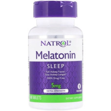 Мелатонін для сну Natrol Melatonin Extra Strength 5 mg 60 Tabs NTL-04462