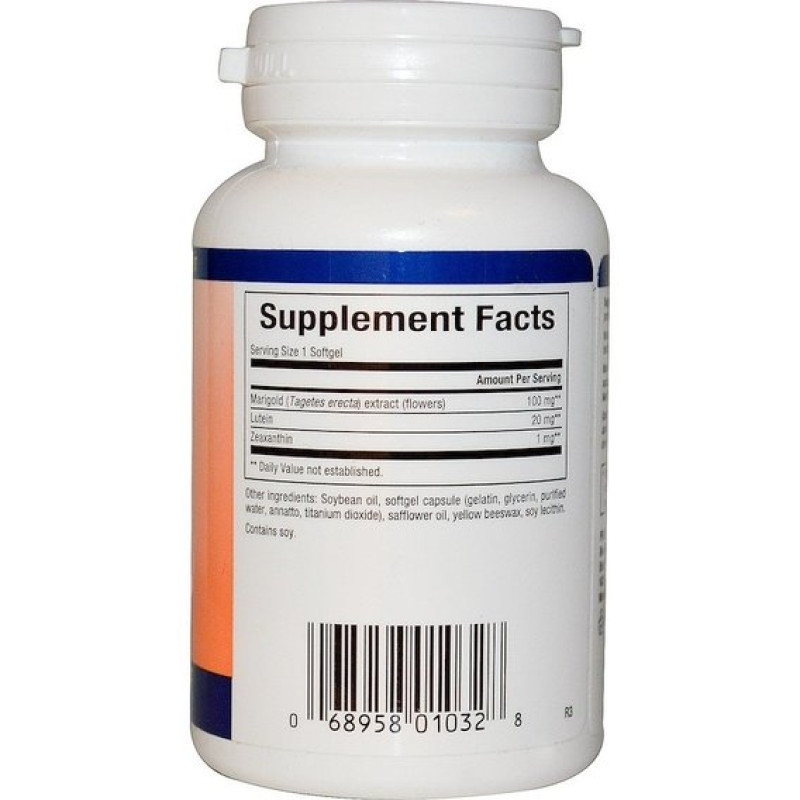 Лютеин Natural Factors Lutein 20 mg 60 Softgels NFS01032