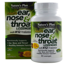 Протизастудний засіб Nature's Plus Adults Ear Nose & Throat 60 Lozenges Tropical cherry