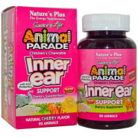 Комплекс для профілактики слуху Nature's Plus Animal Parade, Inner Ear 90 Chewable Tabs Natural Cherry Flavor