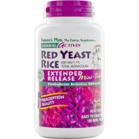 Червоний рис Nature's Plus Herbal Actives, Red Yeast Rice 600 mg 120 Mini Tabs