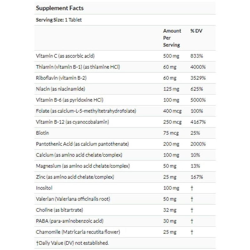 Комплекс для профілактики нервової системи Nature's Plus Mega-Stress Complex 90 Tabs NTP1261