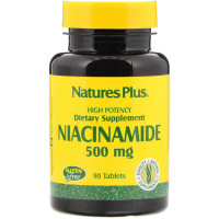 Ниацин Nature's Plus Niacinamide 500 mg 90 Tabs