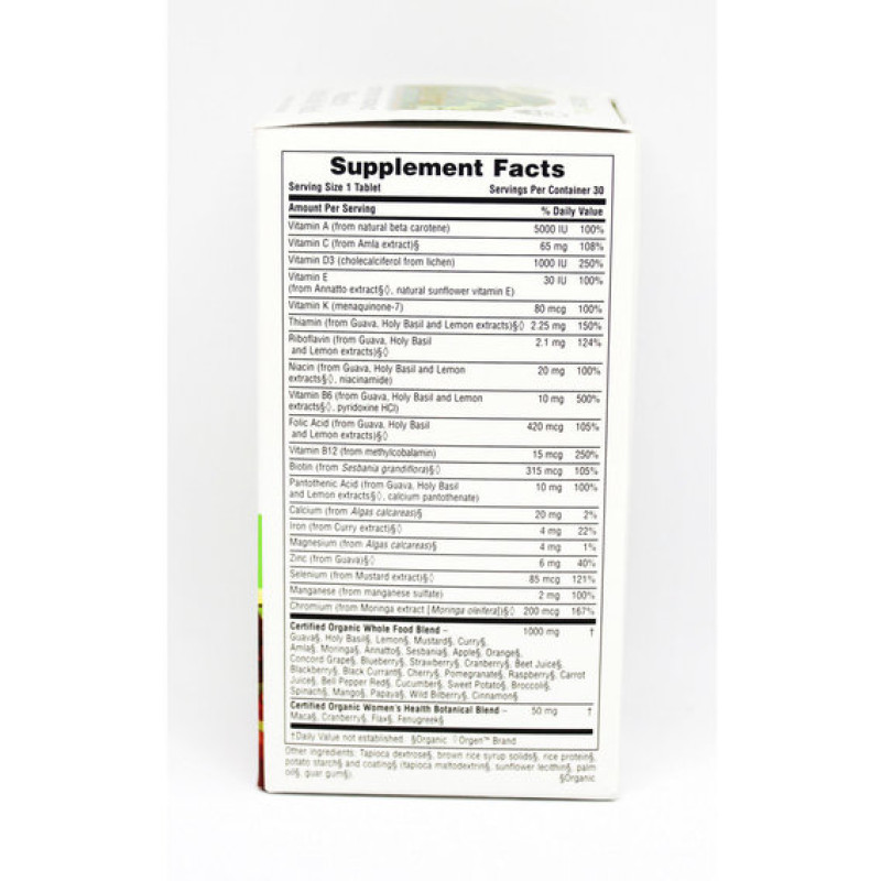 Витаминно-минеральный комплекс Nature's Plus Source of Life Garden Womens Once Daily Multi 30 Tabs