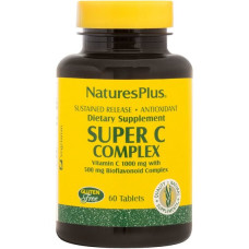 Вітамін C Nature's Plus Super C Complex, 1000/500 mg 60 Tabs NTP2479