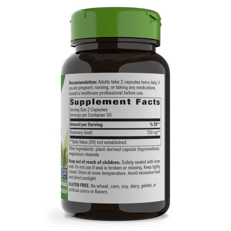 Комплекс для профілактики печінки Nature's Way Rosemary Leaves 350 mg 100 Veg Caps NW14162