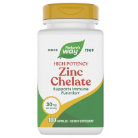 Микроэлемент Цинк Nature's Way Zinc Chelate 30 mg 100 Caps NWY-41091