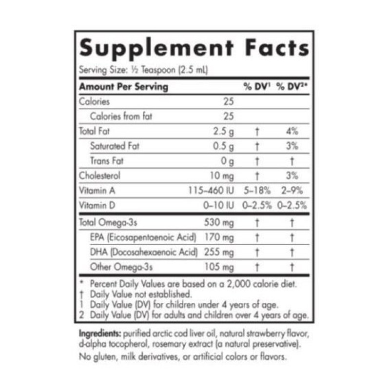 Омега 3 Nordic Naturals Children's DHA 530 mg 8 fl oz 237 ml Strawberry