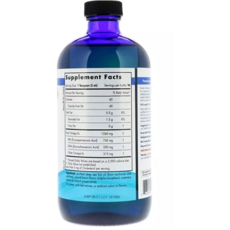 Омега 3 Nordic Naturals Omega-3 16 fl 473 ml Lemon NOR02764
