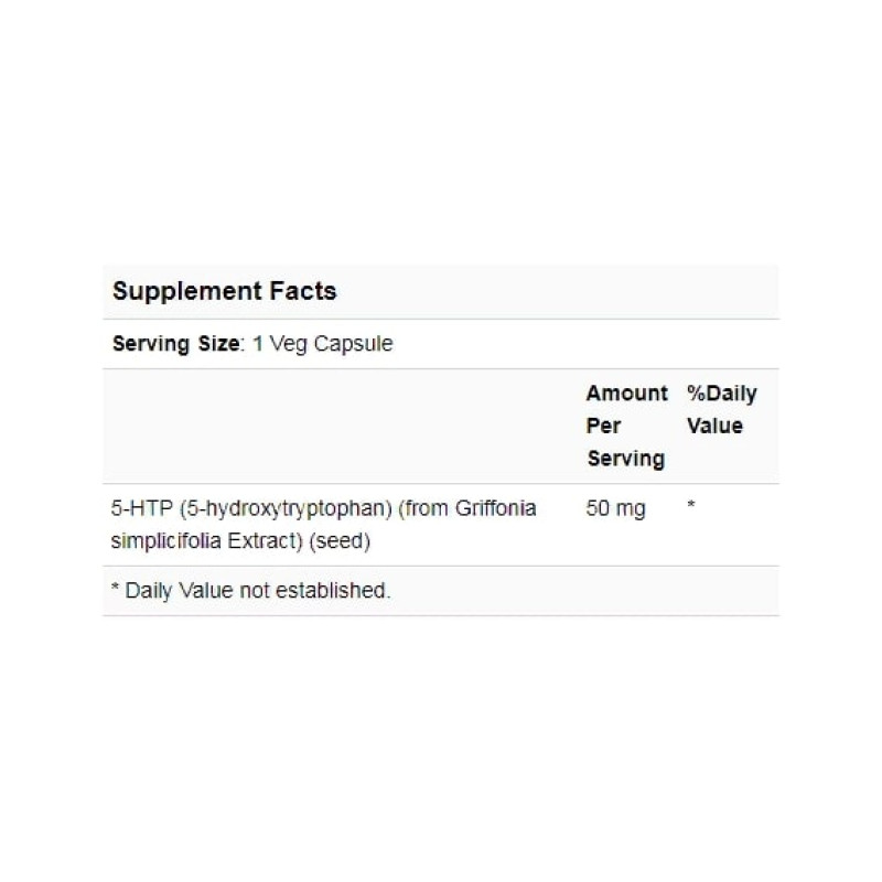 Триптофан NOW Foods 5-HTP 50 mg 180 Veg Caps NOW-00101
