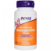 Астаксантин NOW Foods Astaxanthin 10 mg 60 Softgels