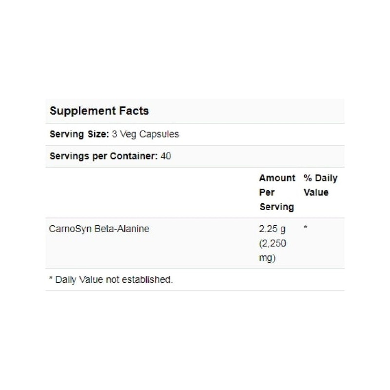 Бета аланин NOW Foods Beta-Alanine, Endurance 750 mg 120 Veg Caps
