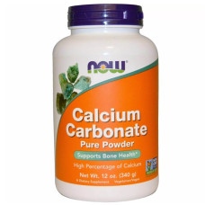 Мікроелемент Кальцій NOW Foods Calcium Carbonate Powder 340 g /200 servings/ Pure