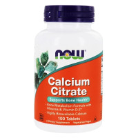 Микроэлемент Кальций NOW Foods Calcium Citrate 100 Tabs NF1230