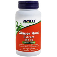 Корінь імбиру NOW Foods Ginger Root 250 mg 90 Veg Caps