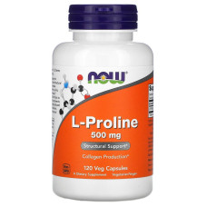 Пролін NOW Foods L-Proline 500 mg 120 Veg Caps